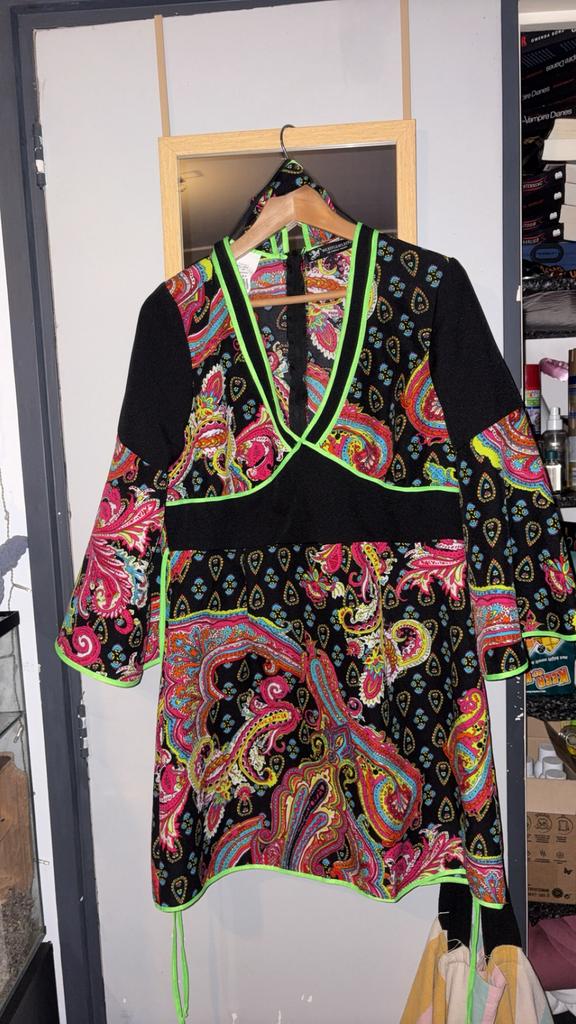 Hippie jurk, Ophalen of Verzenden, Zo goed als nieuw, Maat 38/40 (M), Carnaval