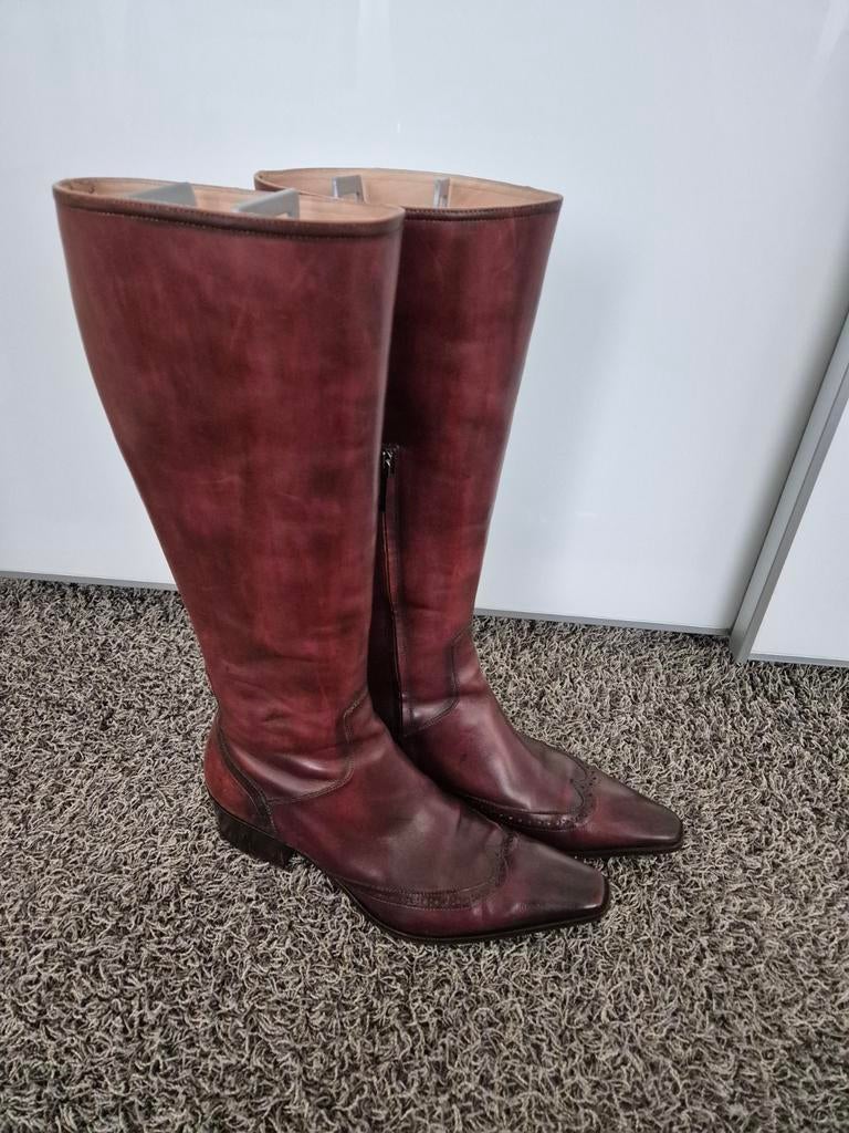 Prachtige Santoni laarzen maat 39, Ophalen of Verzenden, Zo goed als nieuw, Hoge laarzen