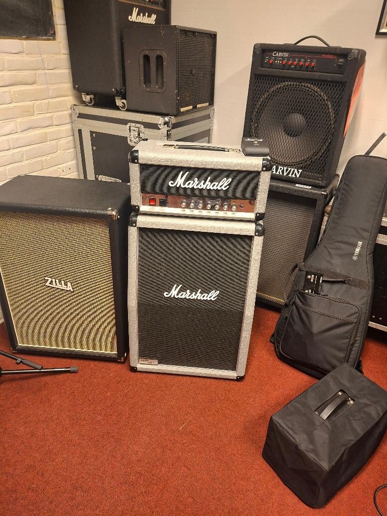 Marshall SIlver Jubilee 2525H + 2x12 Celestion Vintage 30, Ophalen, Zo goed als nieuw, Gitaar, Minder dan 50 watt