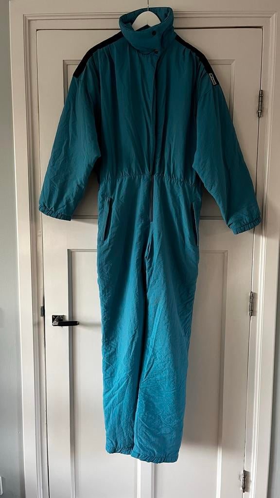 Fout Vintage Skipak Lichtblauw Maat 38 kort model, Kleding | Dames, Wintersportkleding, Ophalen of Verzenden, Gedragen, Maat 38/40 (M)