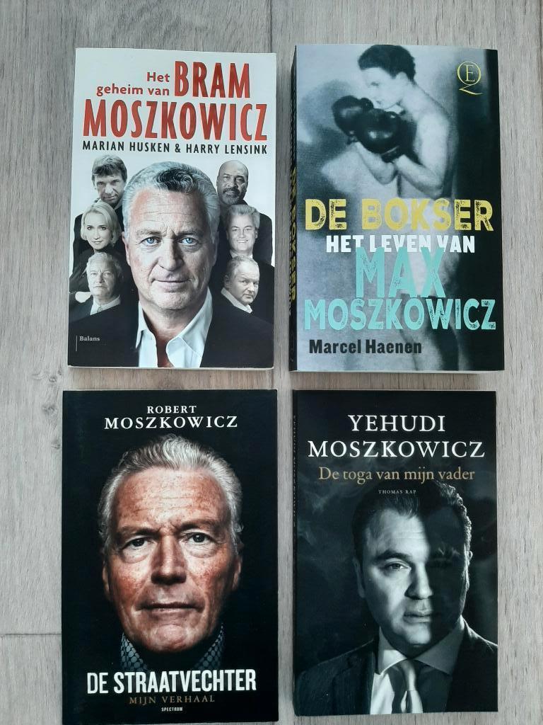 4 x Boeken Moszkowicz Bram Max Robert Yehudi, Ophalen, Gelezen
