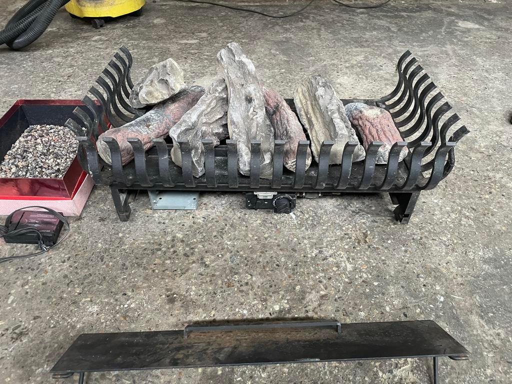 Inbouw gas haard  voor  schouw  merk Dru, Huis en Inrichting, Kachels, Ophalen, Gebruikt, Gas, Inbouw