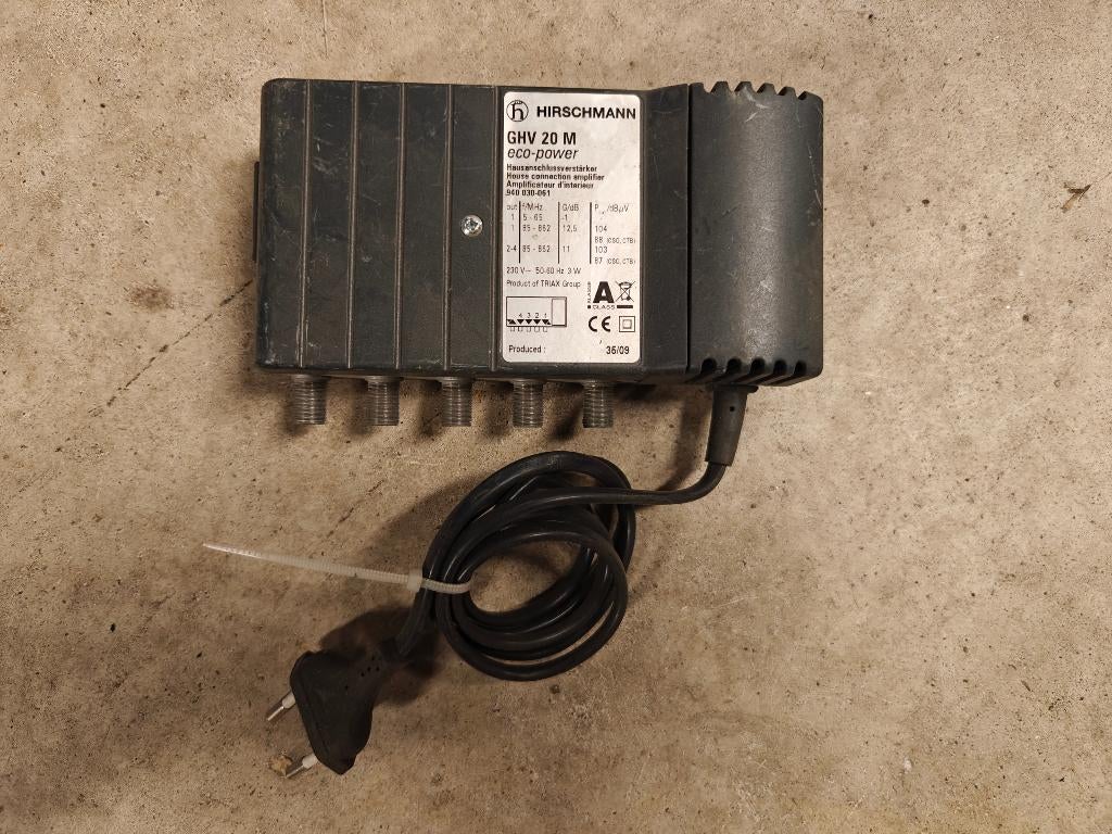 Hirschmann GHV 20 M antenneversterker, Ophalen of Verzenden, Gebruikt
