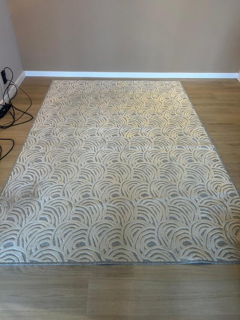 Brinker Carpets - Vloerkleed Graphix - Beige/Gold, Ophalen, Grijs, 150 tot 200 cm, 200 cm of meer