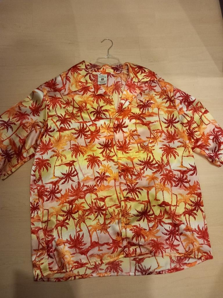 Hawai hemd carnaval, Carnaval, Maat 56/58 (XL), Ophalen of Verzenden, Zo goed als nieuw