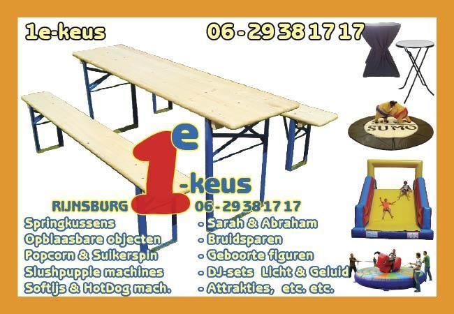 Goedkoop BIERTAFELS en Bierbanken huren 70cm breed, Ophalen of Verzenden, Zo goed als nieuw, Overige