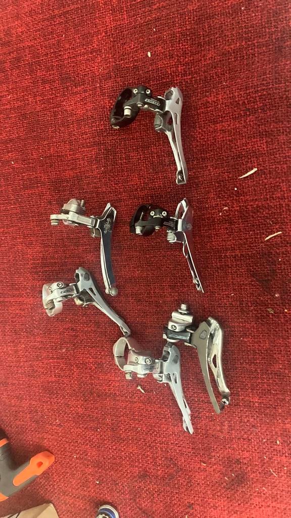 Campagnolo Record Voorderailleur, Gebruikt, De ruyterstraat 86, Cycling@steenbergen.cc, Derailleur of Ketting