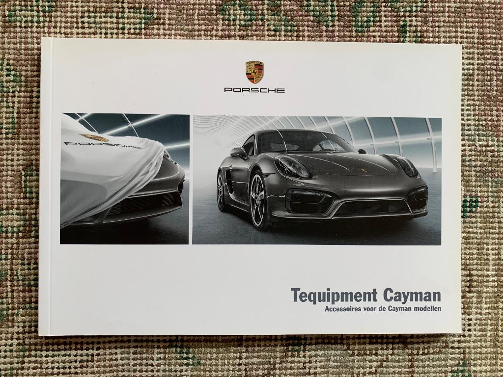 Brochure Porsche Cayman 981 Tequipment 2016 Nederlands, Porsche, Nieuw, Ophalen of Verzenden, Porsche
