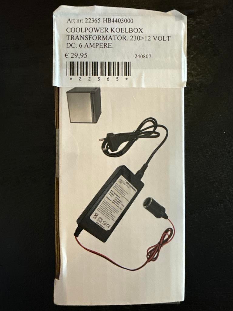 Coolpower Koelbox Transformator 230V naar 12V, Ophalen of Verzenden, Nieuw