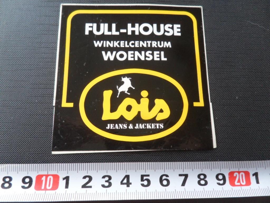 sticker 120 LOIS jeans full-house winkelcentrum woensel ehv, Verzamelen, Ophalen, Zo goed als nieuw