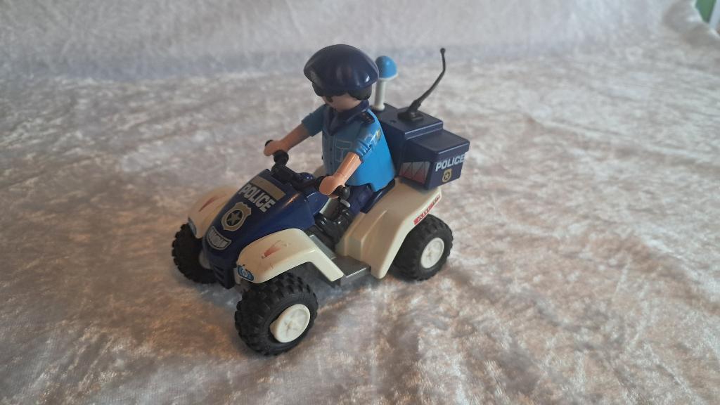 z.g.a.n Politie quad, Playmobil, terugtrek mechanisme, Ophalen of Verzenden, Zo goed als nieuw, Los playmobil