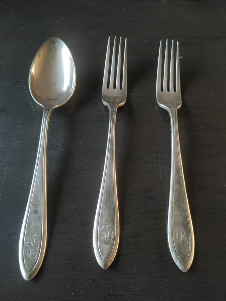 Keltum zilver bestek vork lepel, Antiek en Kunst, Antiek | Bestek, Ophalen of Verzenden