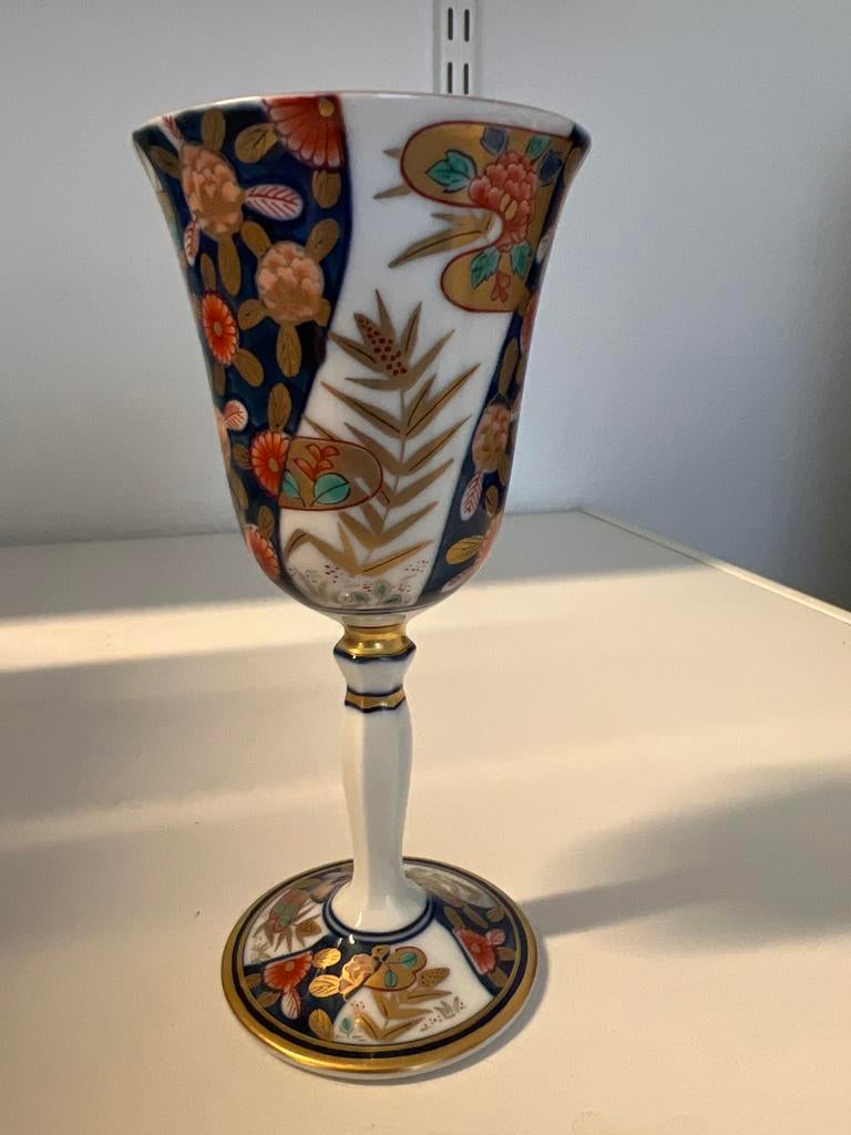 Vintage Japans Imari Porseleinen Glas/kelk, Ophalen of Verzenden