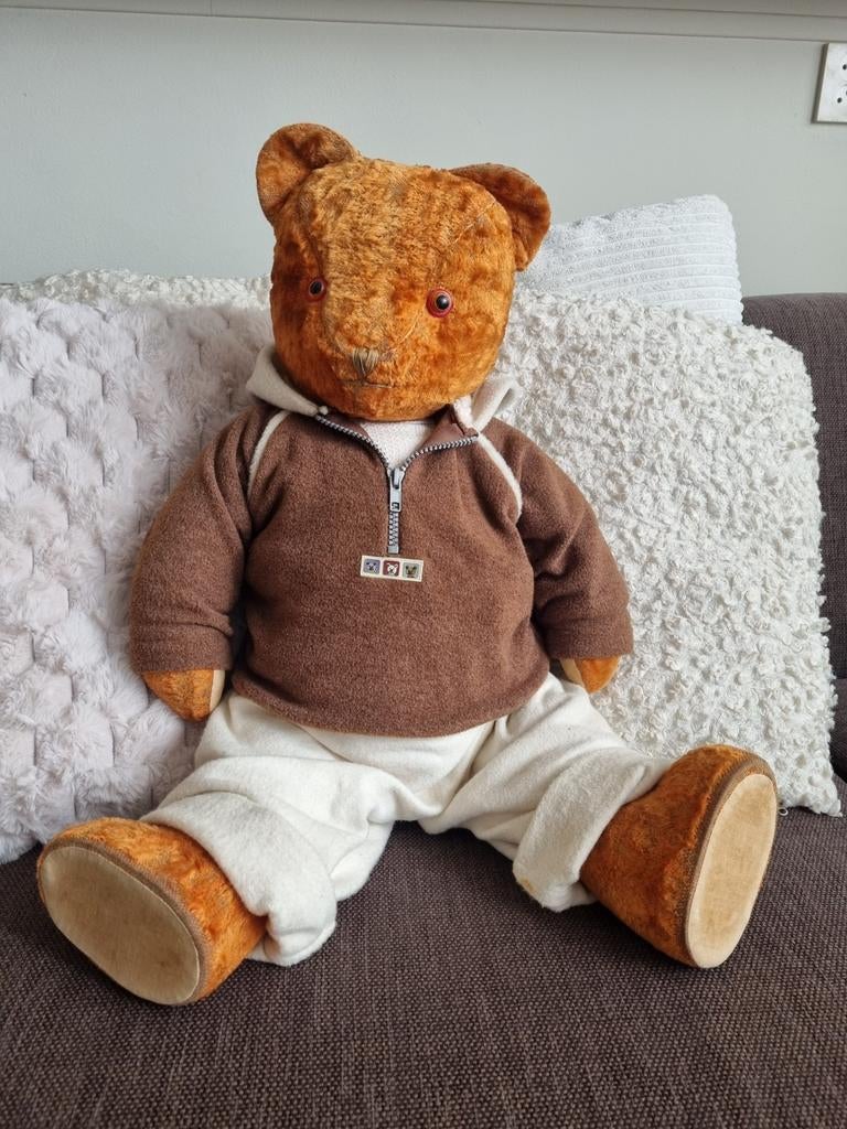 Antieke Teddybeer - 47cm - Voor de Liefhebber!, Ophalen