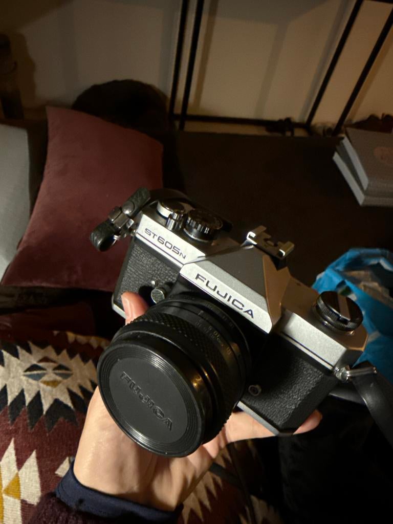 Fujica ST605N camera, Audio, Tv en Foto, Fotocamera's Analoog, Ophalen of Verzenden, Gebruikt, Spiegelreflex, Fuji