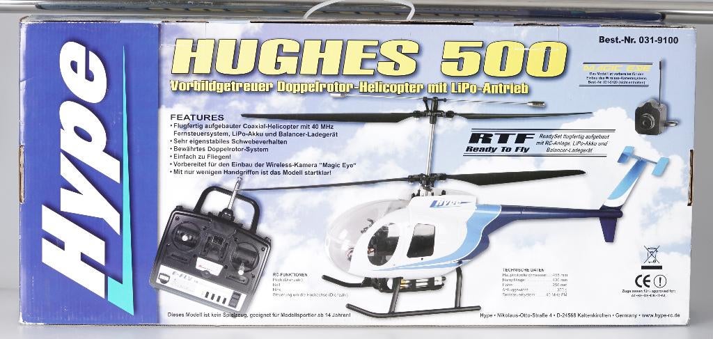 RC helicopter Hughes 500, Ophalen, Zo goed als nieuw, Elektro, Helikopter