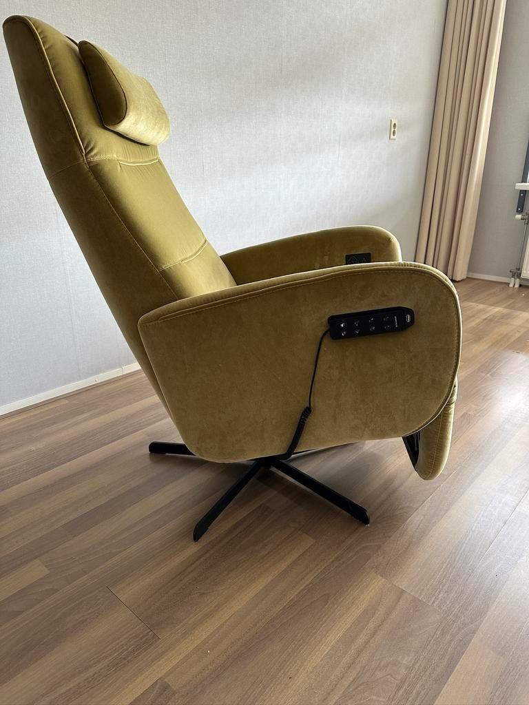 Prominent sta op stoel, Huis en Inrichting, Fauteuils, Ophalen, Zo goed als nieuw, Stof, 50 tot 75 cm