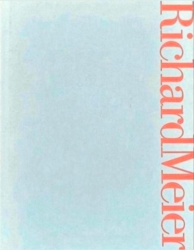 RICHARD MEIER. Hardcover groot formaat, Boeken, Verzenden, Zo goed als nieuw, Architecten