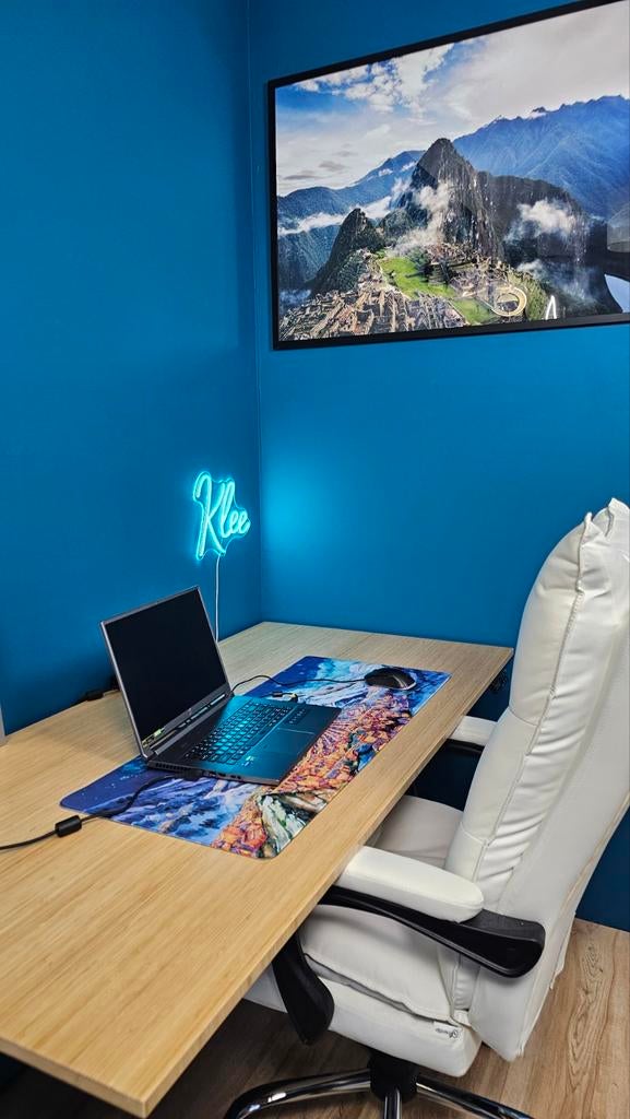 Nieuw Flexispot E7 PRO Zit/Sta Bureau - 160cm Bamboe blad, Huis en Inrichting, Bureaus, Ophalen, In hoogte verstelbaar, Nieuw