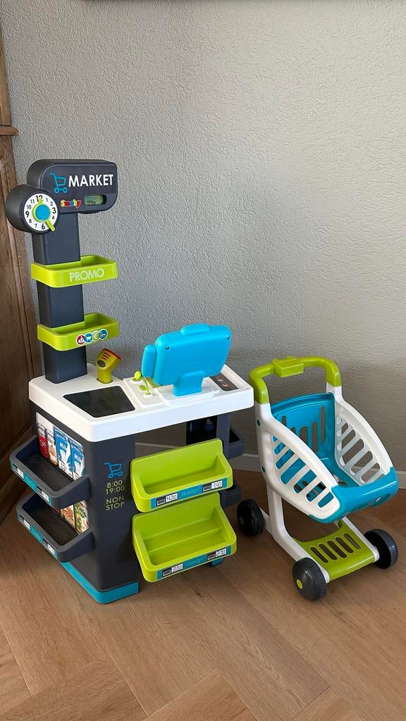 Smoby Speelgoed Winkel + Winkelwagen, Ophalen, Zo goed als nieuw