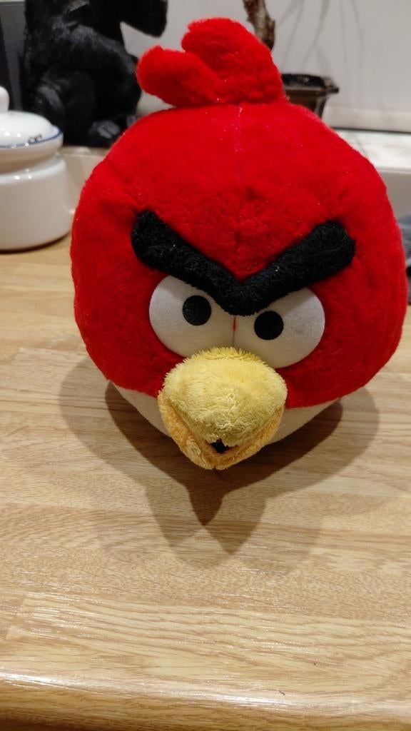 Angry bird knuffel, Ophalen of Verzenden, Zo goed als nieuw, Overige typen