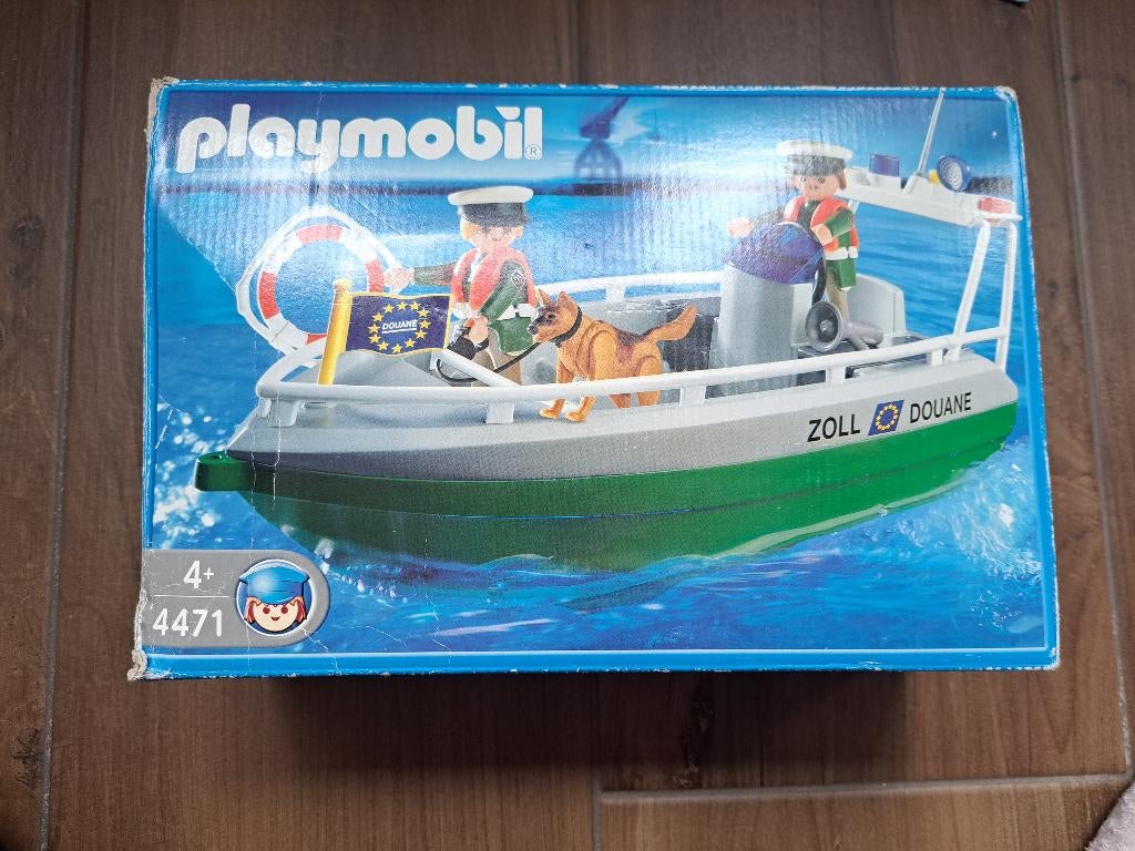 Playmobil 4471 Douane boot, Kinderen en Baby's, Speelgoed | Playmobil, Ophalen of Verzenden, Gebruikt, Complete set