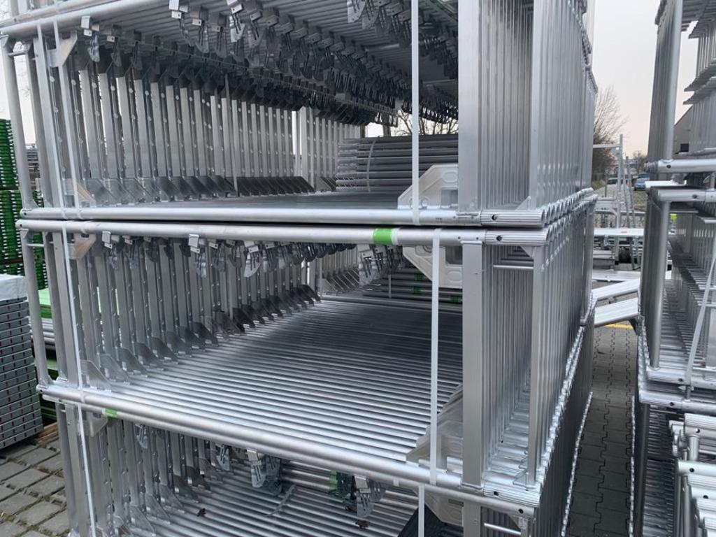 Alu Scaff 73 | 1050 m² | Type Baumann, Doe-het-zelf en Verbouw, Steigers, Verzenden, Nieuw, Gevelsteiger, 5 meter of hoger