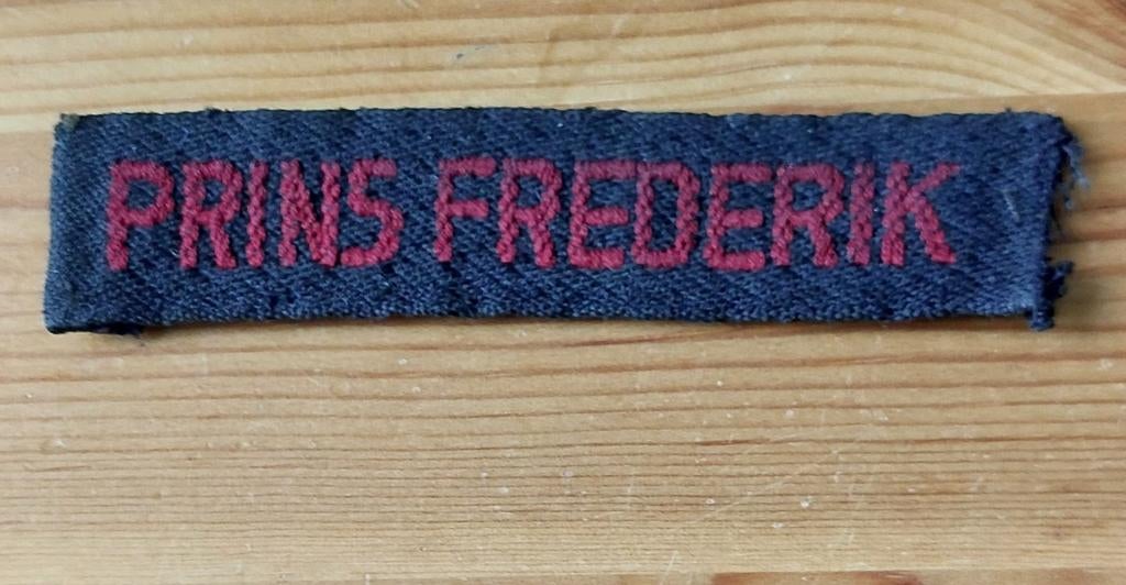 Naamlint Prins Frederik, Verzamelen, Militaria | Algemeen, Ophalen of Verzenden, Landmacht, Nederland, Embleem of Badge