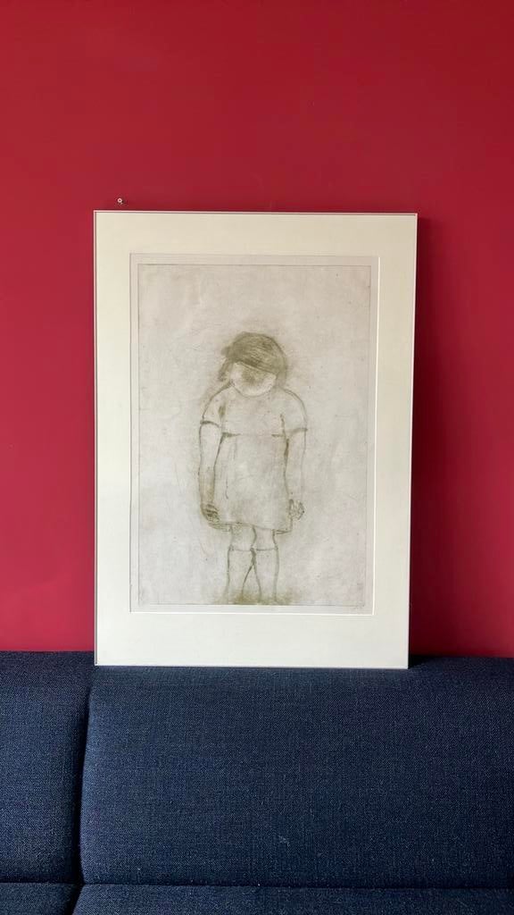 Krin Rinsema - Kwetsbaar Meisje (nr. 3/13) met museumglas, Ophalen of Verzenden