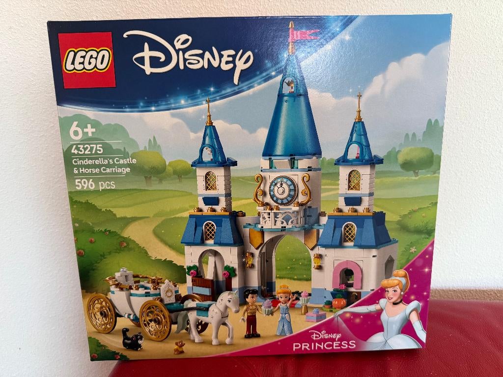 Lego 43275 Disney Assepoesters kasteel en paardenkoets, Ophalen, Nieuw, Complete set, Lego