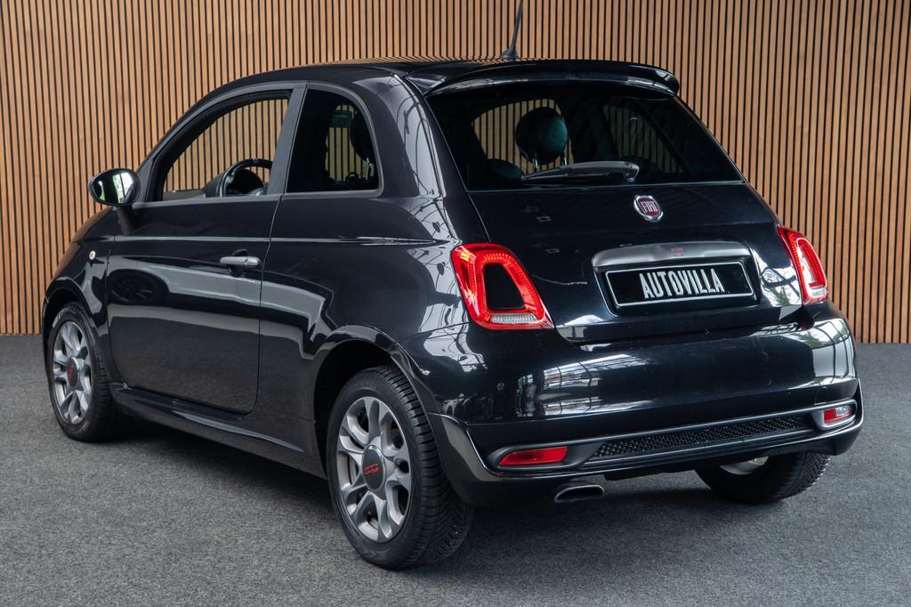 Fiat 500 0.9 TwinAir Turbo 500S Leer Navi Airco Cruise LM ve, Voorwielaandrijving, Gebruikt, Leder en Stof, Origineel Nederlands