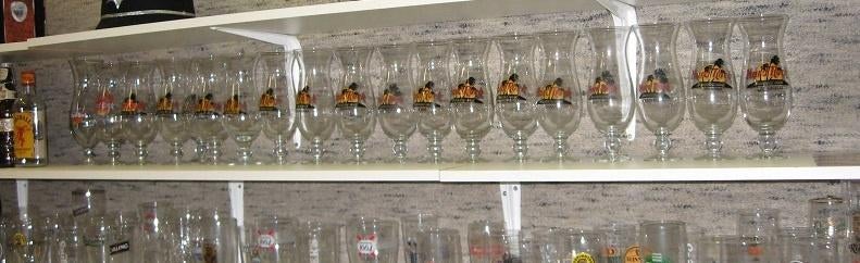 29 stuks HARD ROCK CAFÉ HURRICANE glazen, hele wereld, Ophalen, Nieuw, Bierglas