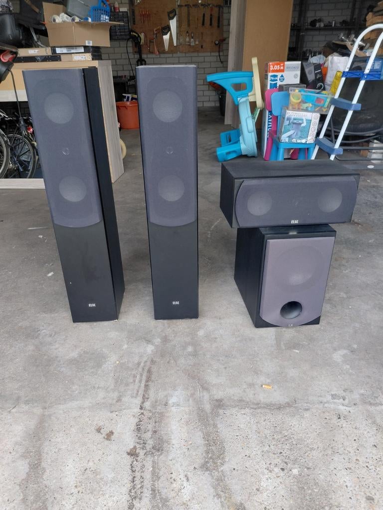 ELAC geluidsboxenset - Goedwerkend met lichte gebruikssporen, Audio, Tv en Foto, Luidsprekers, Ophalen