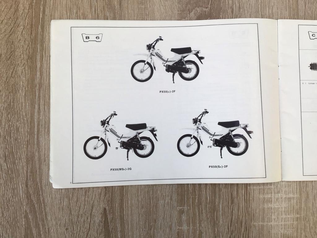 Honda PX50 Parts List 1982 - Dealer Boek met Tekeningen, Ophalen of Verzenden, Gebruikt, Overige typen