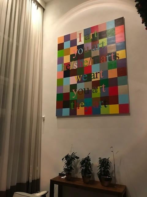 Handgeschilderd, kleurrijk, abstract schilderij, Antiek en Kunst, Kunst | Schilderijen | Abstract, Ophalen