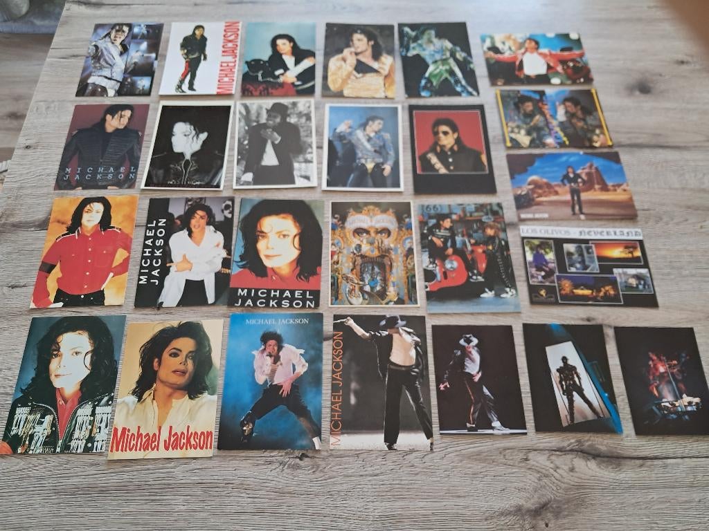 26 onbeschreven anzichtkaarten Michael Jackson, Ophalen of Verzenden, Gebruikt, Foto of Kaart