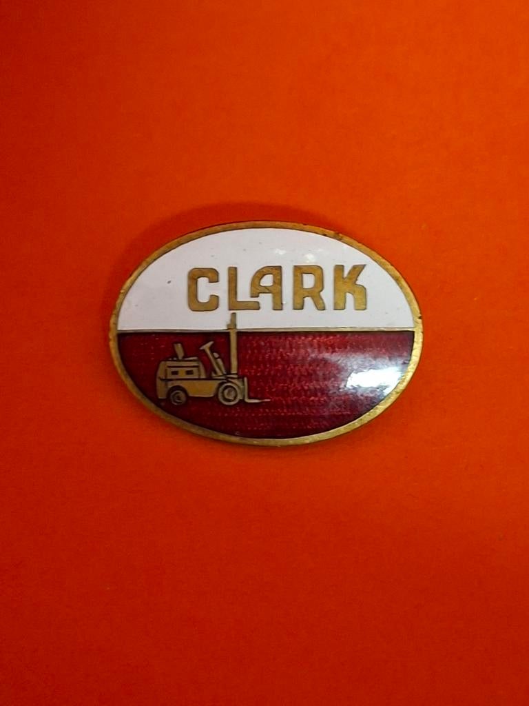 Emaille speld CLARK, Ophalen of Verzenden, Gebruikt, Transport