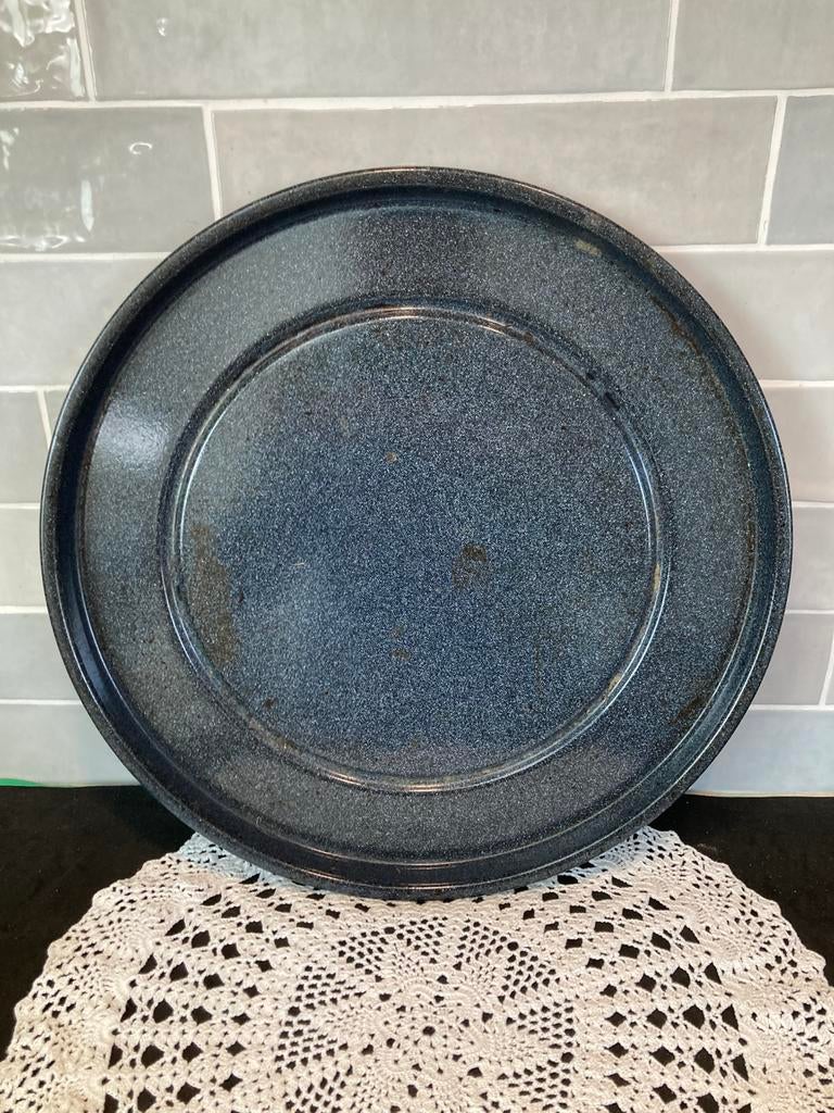 Emaille onderbord voor een petroleumstel (080426), Ophalen of Verzenden