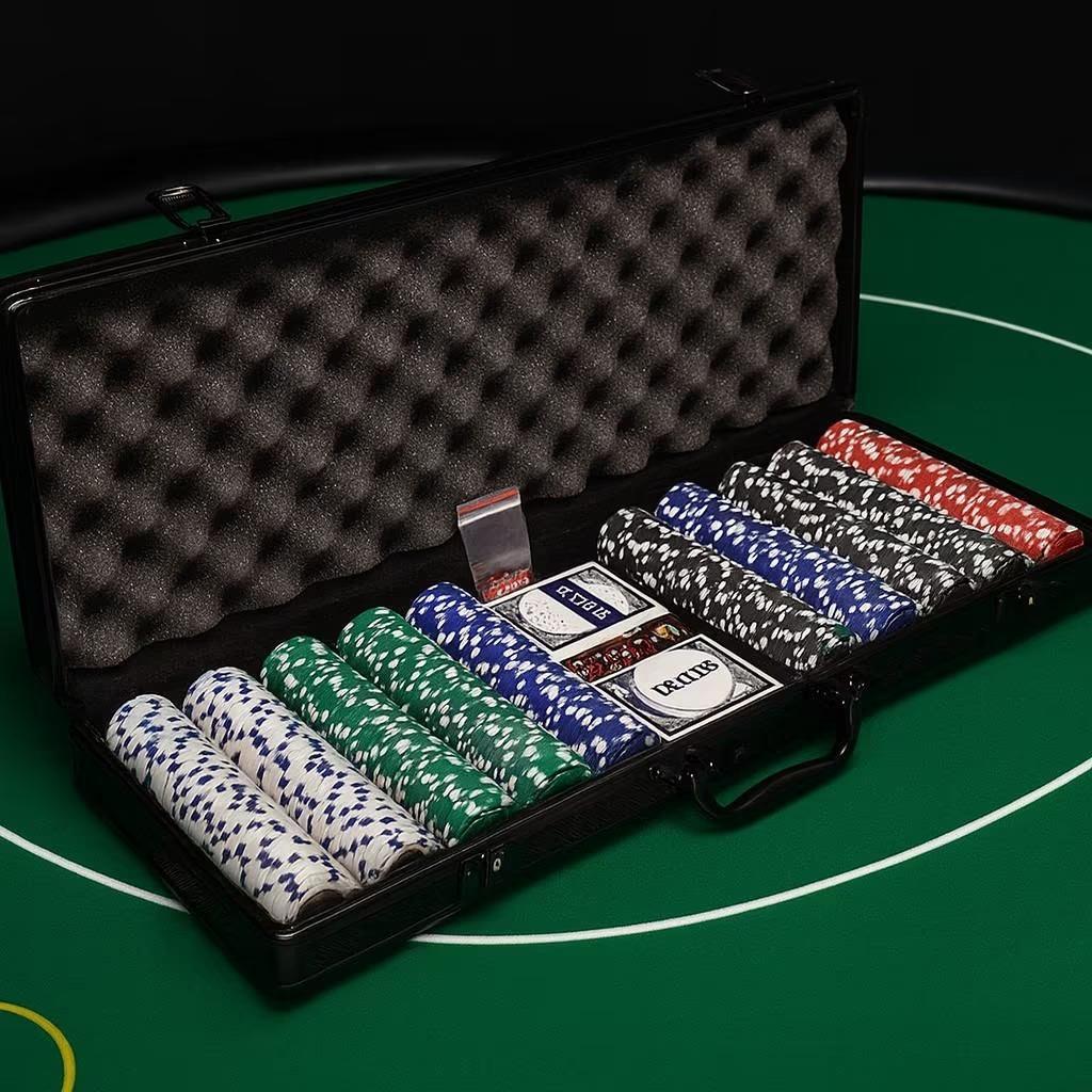 Poker set 500 delig - Poker fiches zonder waarde