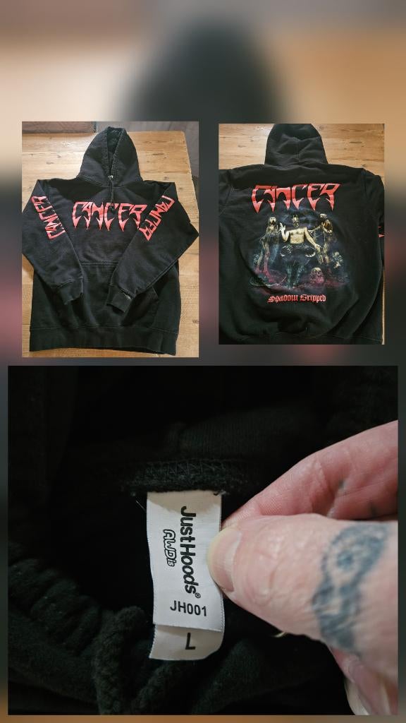 Band hoodies, Ophalen of Verzenden, Zo goed als nieuw, Maat 52/54 (L), Zwart