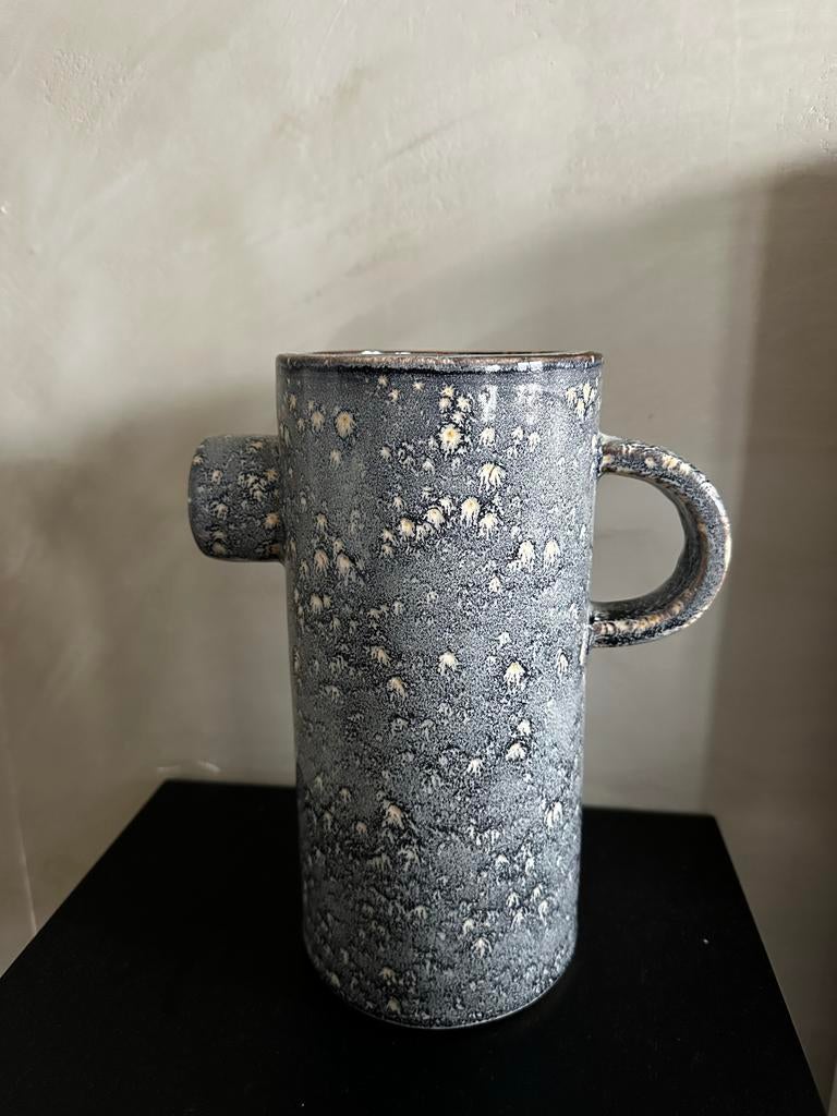 House Doctor vaas, grijs gespikkeld, Huis en Inrichting, Ophalen, Overige kleuren, 50 tot 75 cm, Aardewerk of Porselein