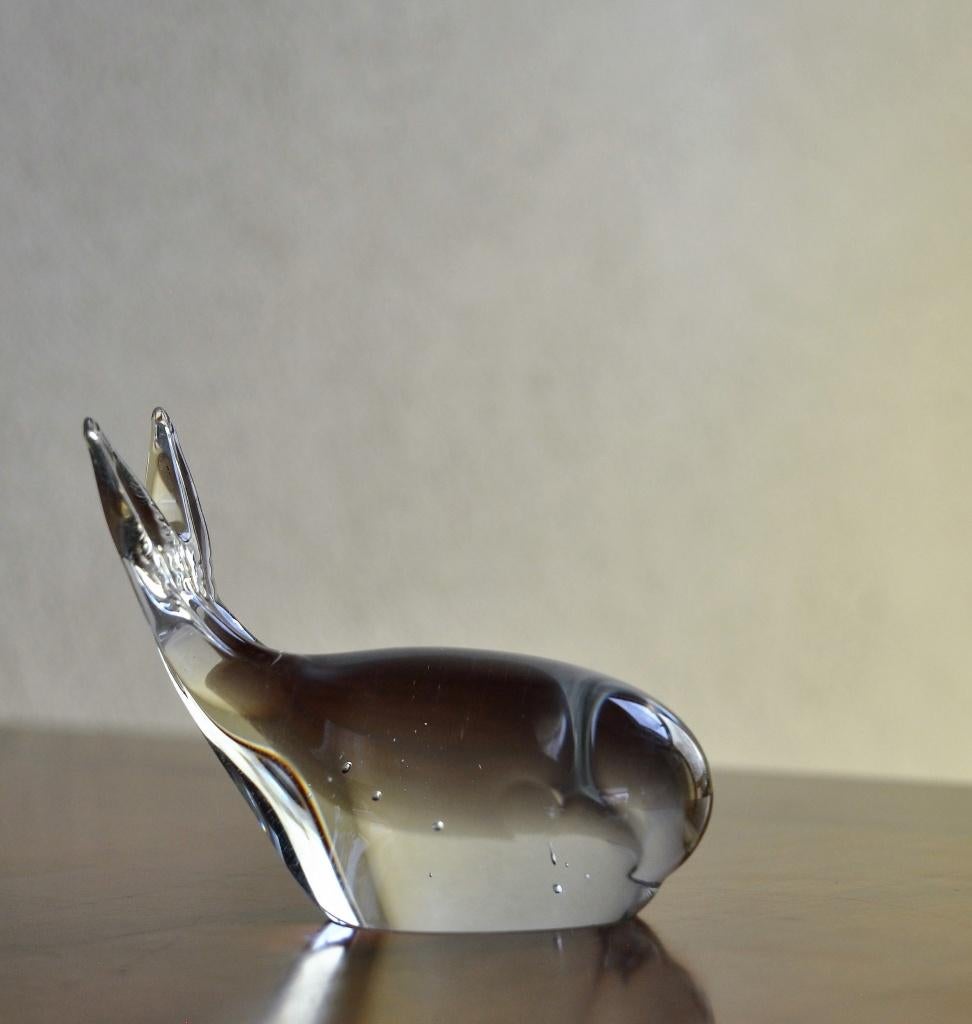 Vintage KLEIN Beeldje Presse Papier Whale Walvis 7,5 cm, Ophalen of Verzenden, Gebruikt, Beeldje of Figuurtje