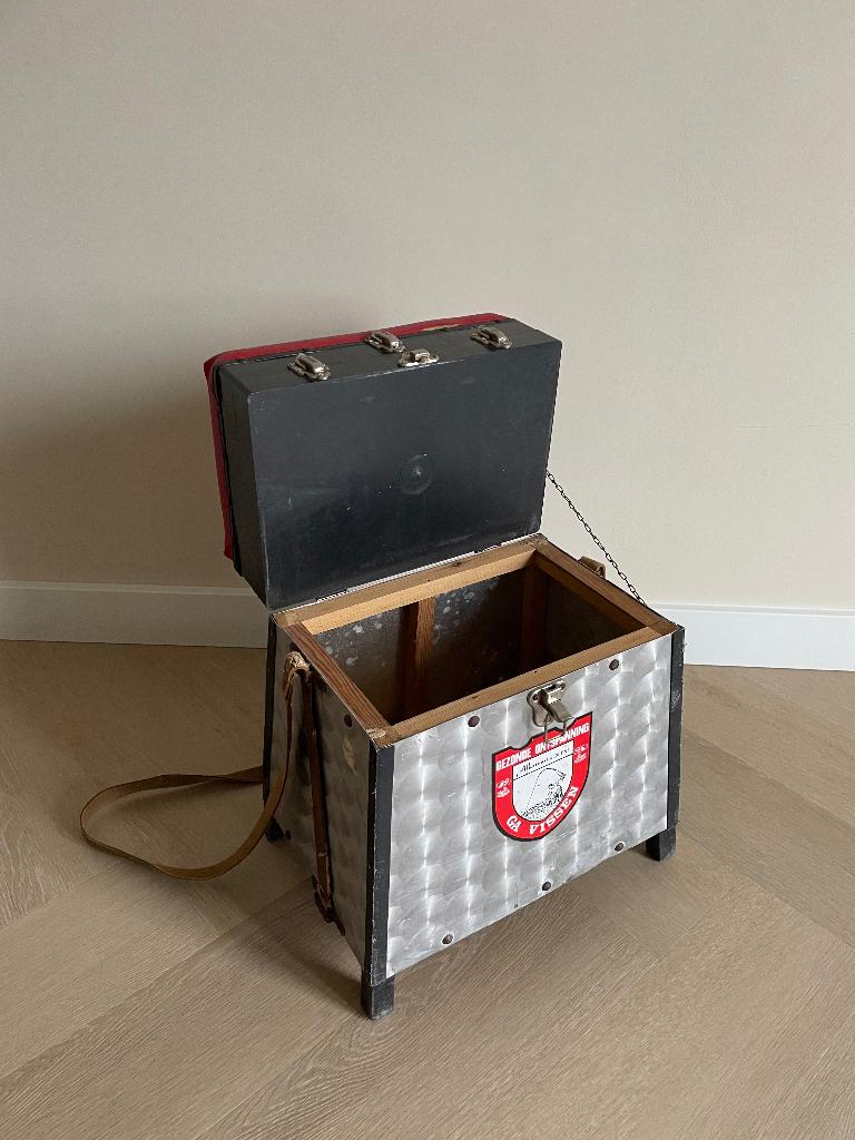 Vintage Visserij Kist – Zitkist & Opslag, Watersport en Boten, Ophalen, Gebruikt, Koffer of Tas