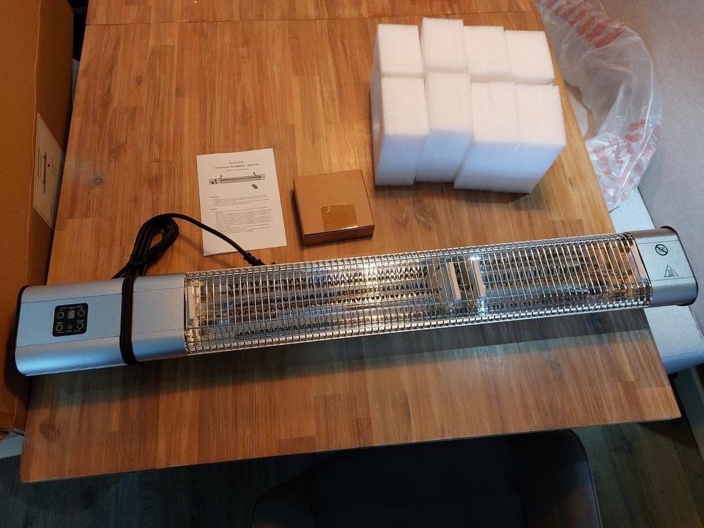 Patioheater terrasheater infrarood 3 standen Nieuw in doos, Tuin en Terras, Terrasverwarmers, Elektrisch, ., Waterbestendig, Nieuw