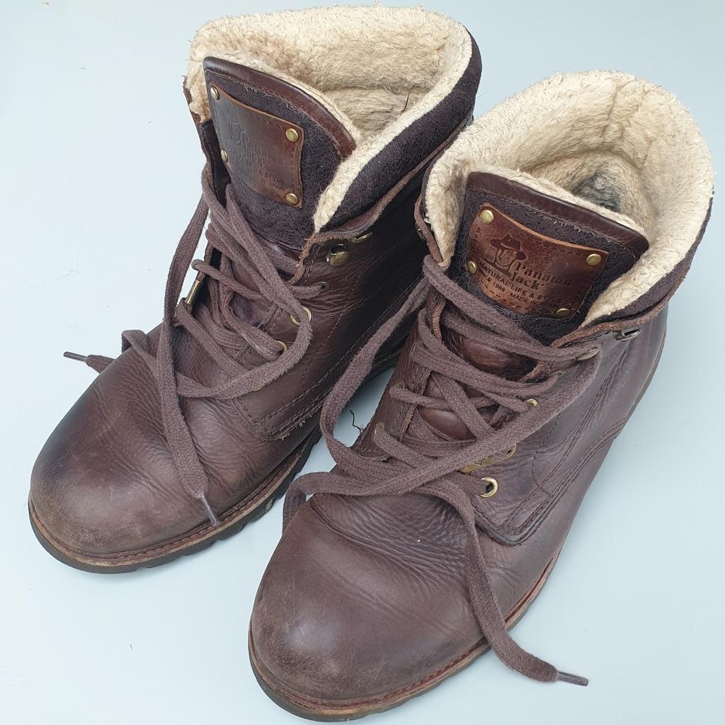 Panama Jack lederen boots half hoog valt als 43, Kleding | Heren, Schoenen, Ophalen of Verzenden, Zo goed als nieuw, Bruin, Boots