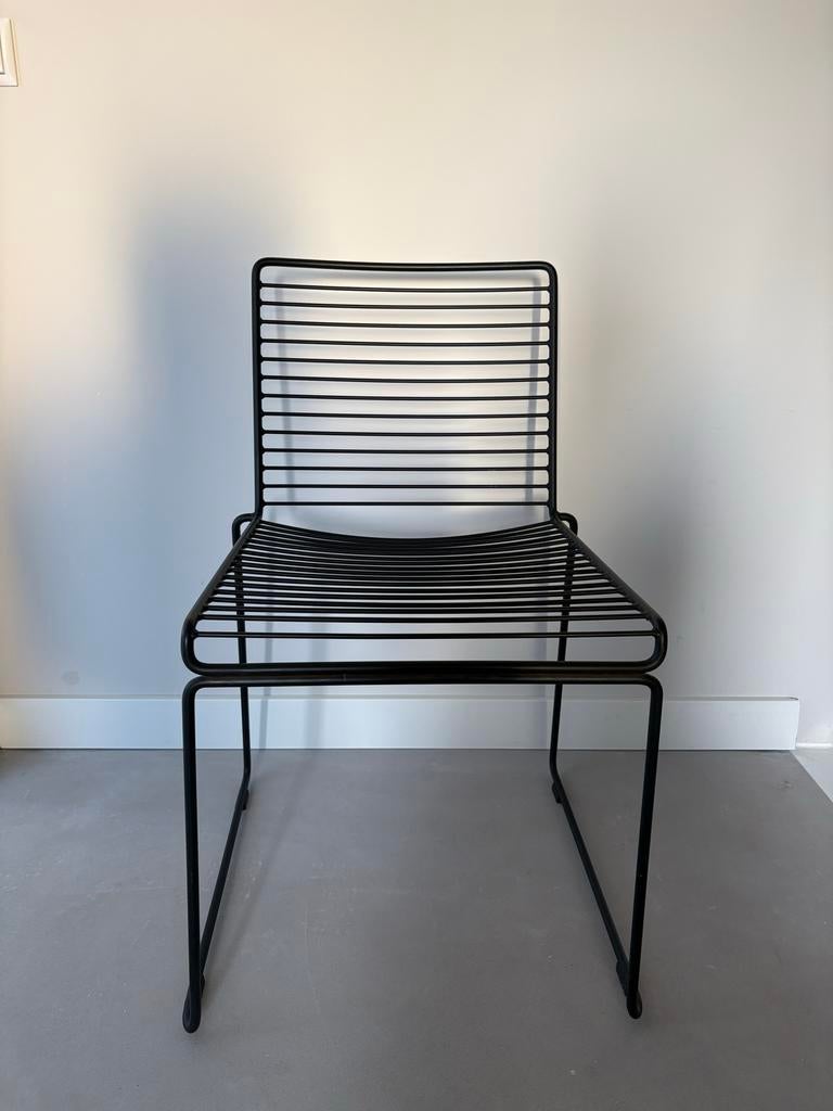HAY Hee Dining Chair - Zwart, Ophalen, Gebruikt, Zwart, Metaal