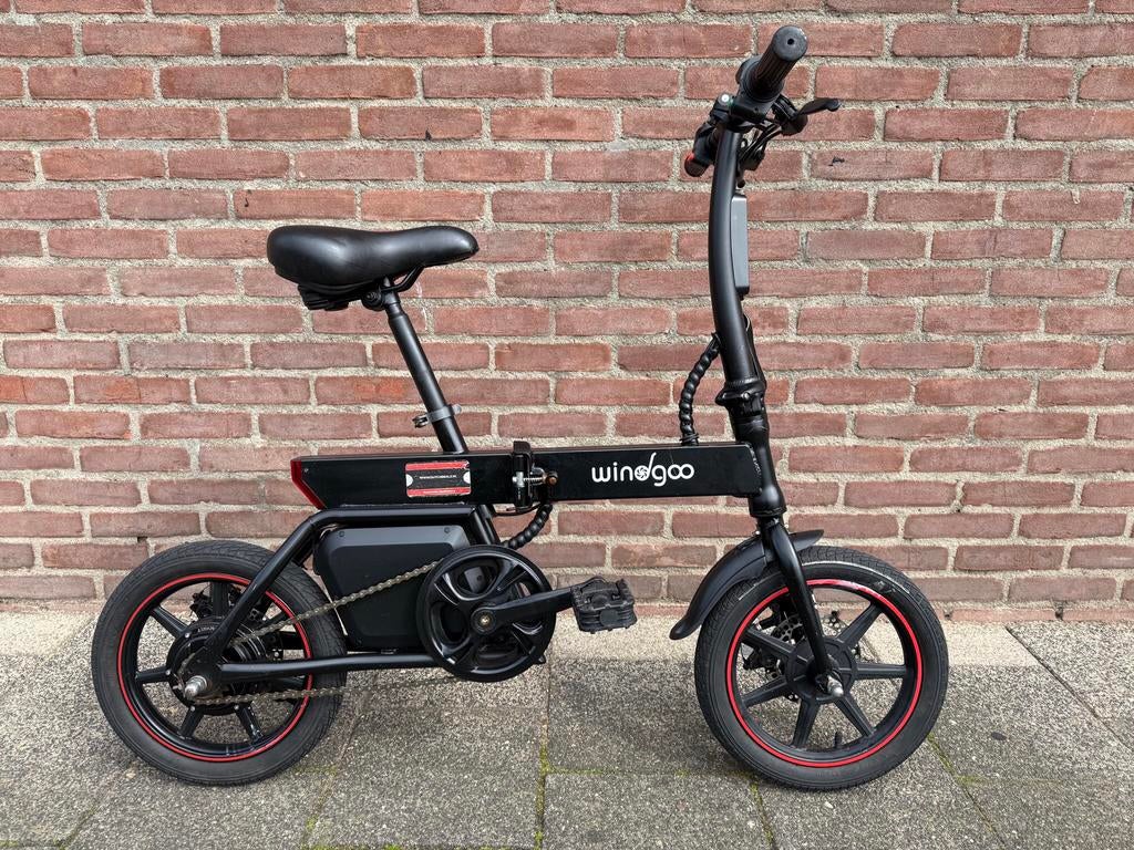 Windgoo opvouwbare elektrische fiets, 14 tot 16 inch, Zo goed als nieuw, Deels opvouwbaar, Ophalen