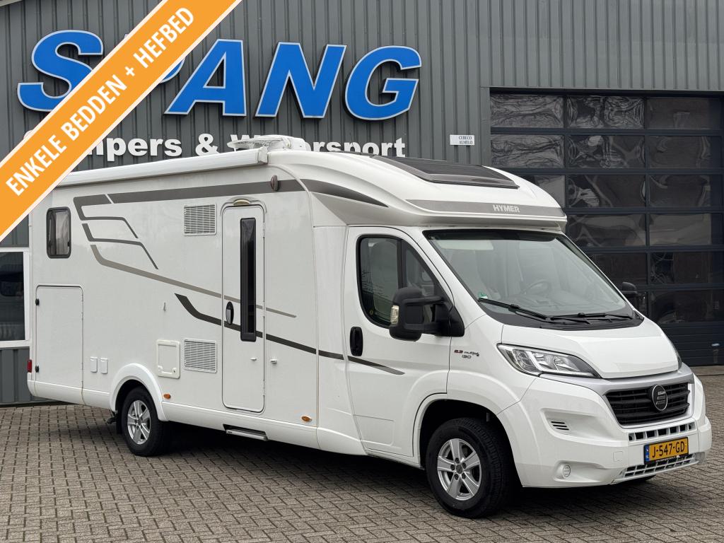 Hymer Tramp 678 Enkele bedden | Hefbed, Caravans en Kamperen, Campers, Fiat, Bedrijf, Hymer, L-zit