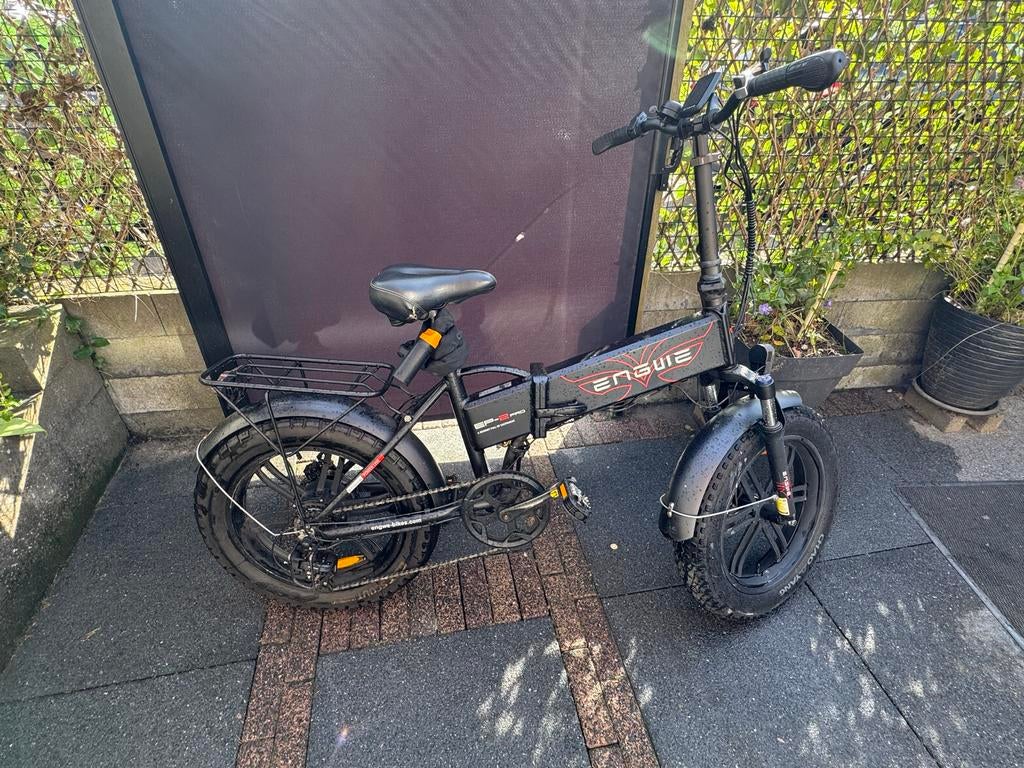 Engwe EP-2 Boost Elektrische Fiets + Extra Slot, Zo goed als nieuw, Minder dan 47 cm, 30 tot 50 km per accu, Ophalen