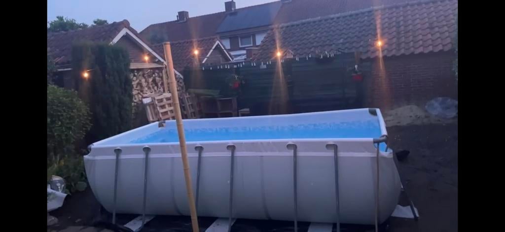 Groot zwembad 4x2, Tuin en Terras, Zwembaden, Ophalen, Gebruikt, 80 tot 120 cm, Opzetzwembad